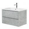 BelBagno Тумба с раковиной Albano-Cer 80 подвесная Cemento Verona Grigio
