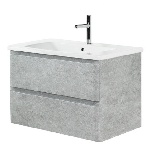 BelBagno Тумба с раковиной Albano-Cer 80 подвесная Cemento Verona Grigio