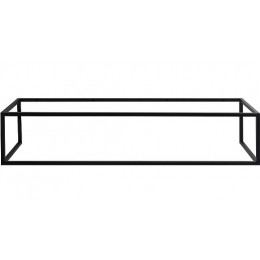 BelBagno Консоль с раковиной Etna-Kraft 120/46 чёрная матовая столешница EK-120-AS-BL-L