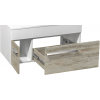 Runo Мебель для ванной Вудлайн 85 Sole скандинавский дуб/белая