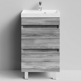 Водолей Тумба под раковину Бест 50 лиственница структурная контрастно-серая