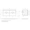 BelBagno Мебель для ванной Etna 120 с 4 ящиками Rovere Moro