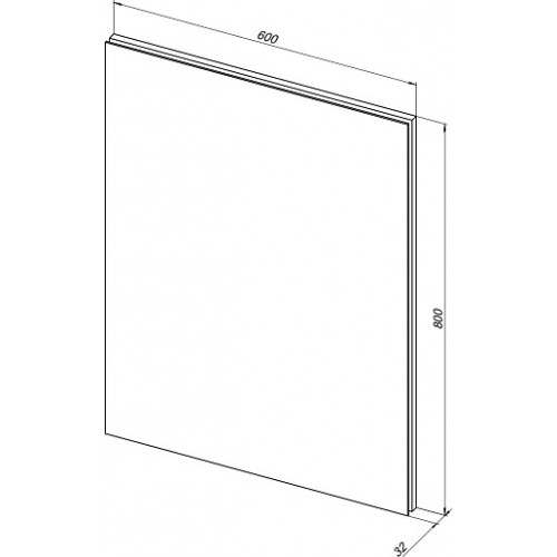 Aquanet Зеркало Гласс 60x80