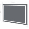 Бриклаер Зеркало Эстель-2 100 LED, сенсор на зеркале