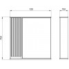 ASB-Mebel Зеркальный шкаф Мирано 75 R слоновая кость