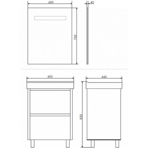 Comforty Мебель для ванной Дублин 60 белая