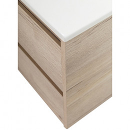 BelBagno Тумба с раковиной Kraft 140 подвесная 4 ящика Rovere Galifax Bianco двойная раковина
