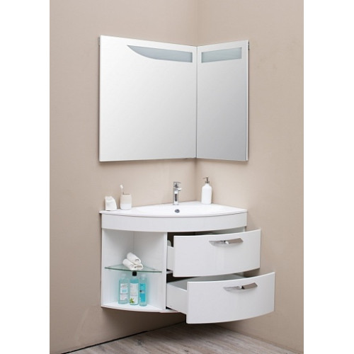 De Aqua Мебель для ванной Трио Люкс 90 R, зеркало Трио Люкс