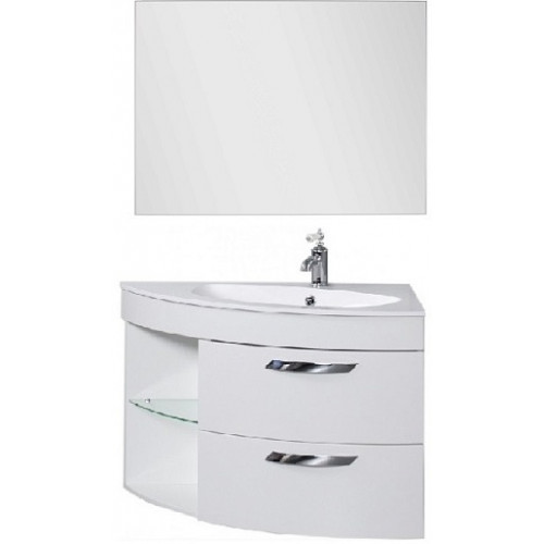 De Aqua Мебель для ванной Трио Люкс 90 R, зеркало Трио Люкс