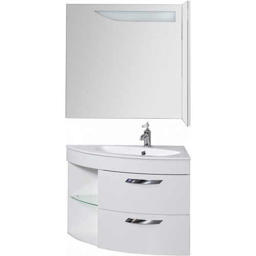 De Aqua Мебель для ванной Трио Люкс 90 R, зеркало Трио Люкс