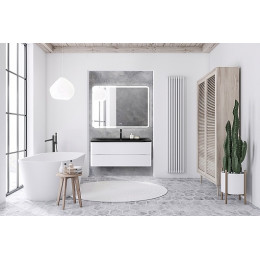 BelBagno Мебель для ванной Acqua 120 Bianco Lucido с раковиной BB1200/455-LV-ART-ALR-NERO