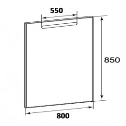 Roca Зеркало Gap 80