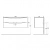BelBagno Мебель для ванной Acqua 120 Bianco Lucido с раковиной BB1200/455-LV-ART-ALR-NERO