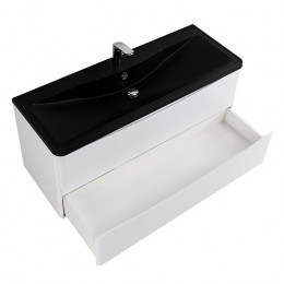 BelBagno Мебель для ванной Acqua 120 Bianco Lucido с раковиной BB1200/455-LV-ART-ALR-NERO
