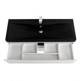 BelBagno Мебель для ванной Acqua 120 Bianco Lucido с раковиной BB1200/455-LV-ART-ALR-NERO