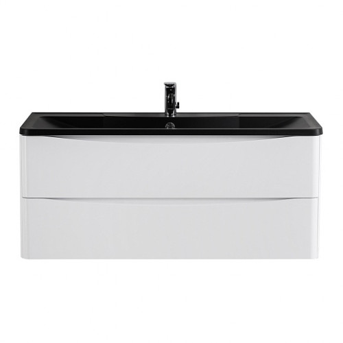 BelBagno Мебель для ванной Acqua 120 Bianco Lucido с раковиной BB1200/455-LV-ART-ALR-NERO