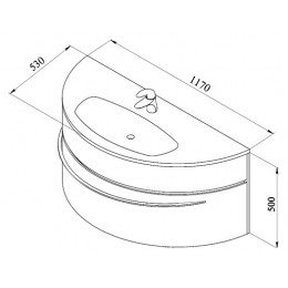 De Aqua Мебель для ванной Эскалада 117, зеркало Экстра EXT V 120 P