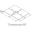 Акватон Тумба с раковиной и белой столешницей Либерти 60 Mila 40 дуб эльвезия