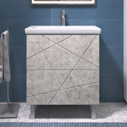 Vigo Тумба с раковиной Geometry 2-700 Como бетон