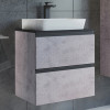 Comforty Мебель для ванной Эдинбург 60 2 подвесная бетон светлый
