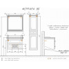 Comforty Зеркало Феррара 80 белое