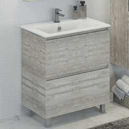 Comforty Мебель для ванной Верона 75 дуб белый