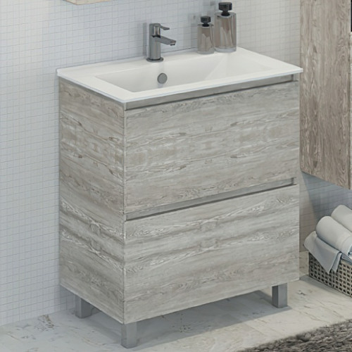Comforty Мебель для ванной Верона 75 дуб белый