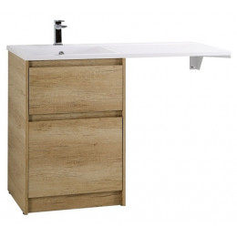 BelBagno Тумба с раковиной Kraft LVD 58 напольная Rovere Nebrasca Nature под стиральную машину левосторонняя