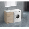 BelBagno Тумба с раковиной Kraft LVD 58 напольная Rovere Nebrasca Nature под стиральную машину левосторонняя