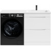 Водолей Тумба с раковиной под стиральную машину Смайл 130 R белая