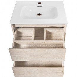 BelBagno Тумба с раковиной Kraft 50 подвесная Rovere Galifax Bianco