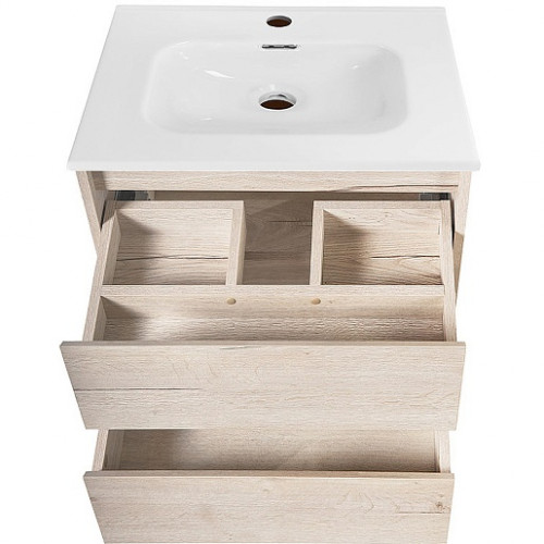 BelBagno Тумба с раковиной Kraft 50 подвесная Rovere Galifax Bianco