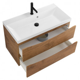 BelBagno Тумба с раковиной Marino 80 подвесная Rovere Nature