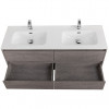 BelBagno Тумба с раковиной Kraft 120 подвесная 4 ящика Cemento Grigio двойная раковина