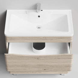 Водолей Тумба под раковину Адель 80 ореховый дубослив светлый