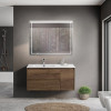 BelBagno Тумба с раковиной Kraft 100 L подвесная Rovere Tabacco