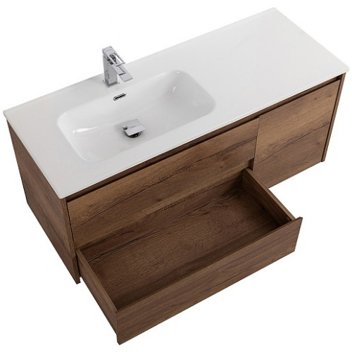 BelBagno Тумба с раковиной Kraft 100 L подвесная Rovere Tabacco