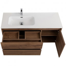 BelBagno Тумба с раковиной Kraft 100 L подвесная Rovere Tabacco