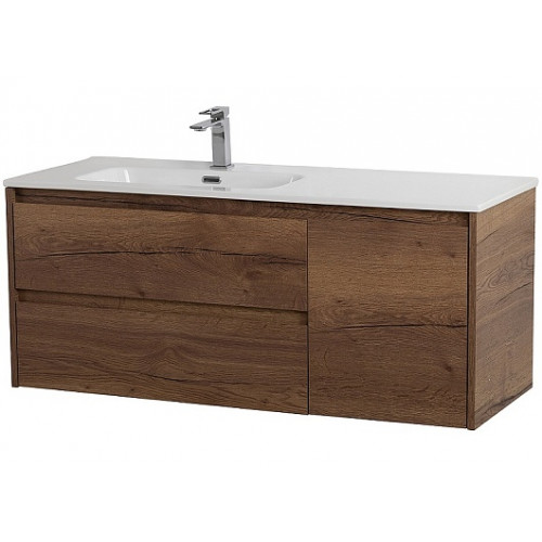 BelBagno Тумба с раковиной Kraft 100 L подвесная Rovere Tabacco