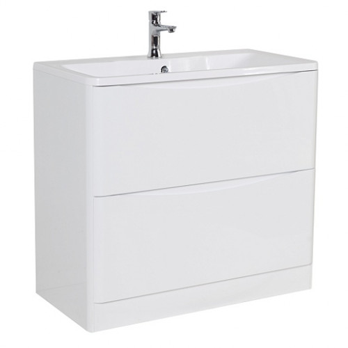BelBagno Мебель для ванной Acqua 80 напольная Bianco Lucido