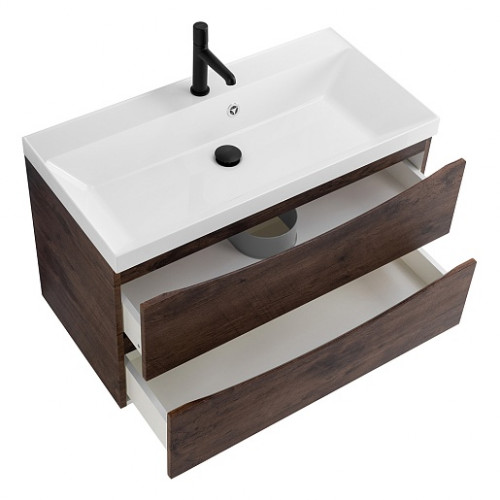 BelBagno Тумба с раковиной Marino 80 подвесная Rovere Moro