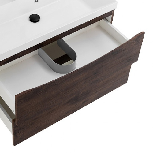 BelBagno Тумба с раковиной Marino 80 подвесная Rovere Moro