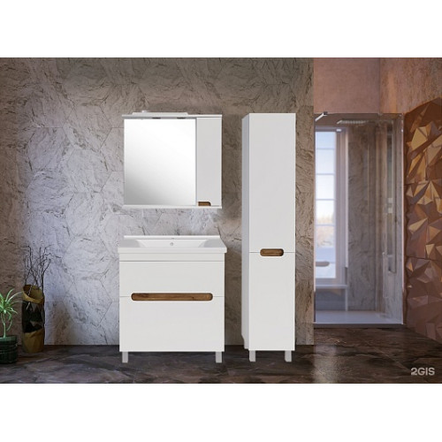 ASB-Mebel Тумба с раковиной Вита 80 белая