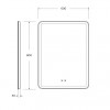 BelBagno Зеркало SPC-MAR-600-800-LED-TCH-SND