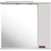 ASB-Mebel Зеркальный шкаф Вита 80 R белый/дуб золотой