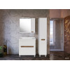 ASB-Mebel Зеркальный шкаф Вита 80 R белый/дуб золотой