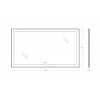 BelBagno Зеркало SPC-KRAFT-1400-800-LED-TCH-WARM-NERO
