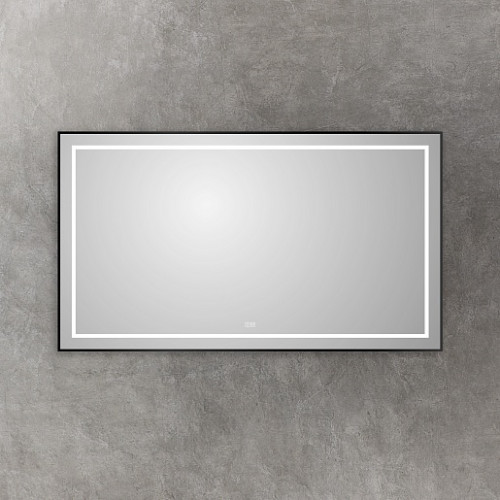 BelBagno Зеркало SPC-KRAFT-1400-800-LED-TCH-WARM-NERO
