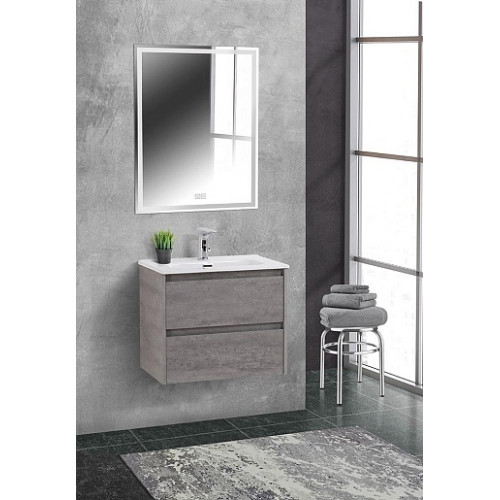 BelBagno Тумба с раковиной Kraft 39 70 подвесная Cemento Grigio