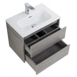 BelBagno Тумба с раковиной Kraft 39 70 подвесная Cemento Grigio